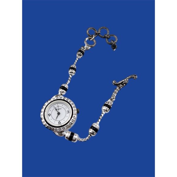 Brighton Merced Women Watch Silver Tone Round 26mm Comes With New Battery - Picture 2 of 5